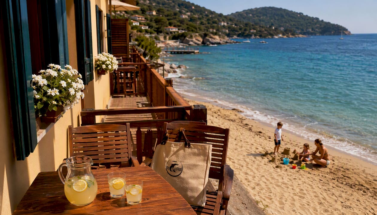 Soggiorna in un hotel sul mare a Procchio, dove potrai goderti una splendida vista sulla spiaggia.
